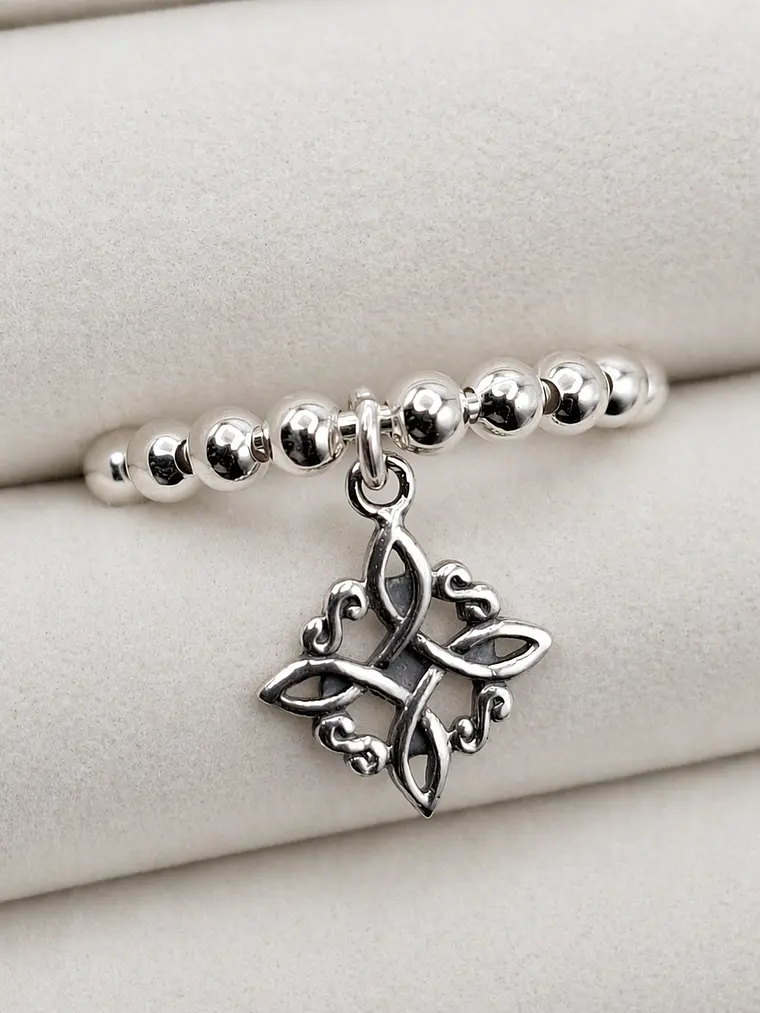 Anillo Antiestrés Nudo de Bruja Ajustable 1