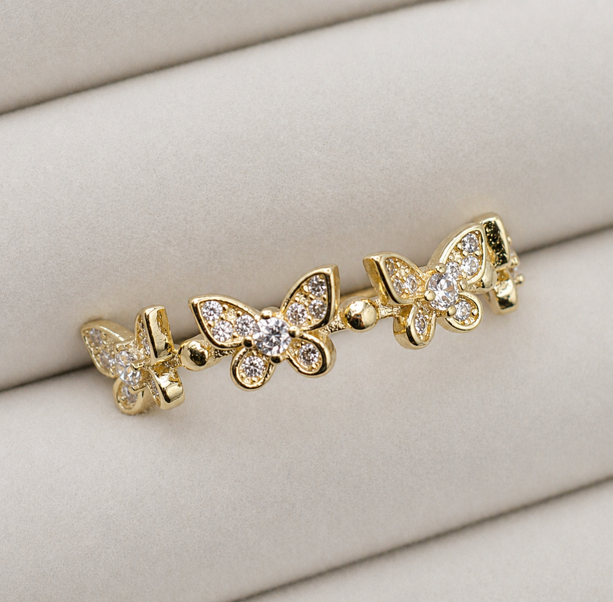 Anillo Mariposas Doradas