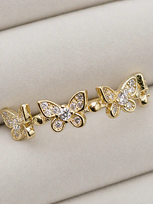 Anillo Mariposas Doradas
