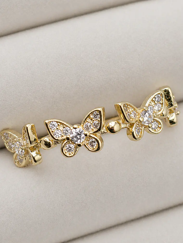 Anillo Mariposas Doradas 1