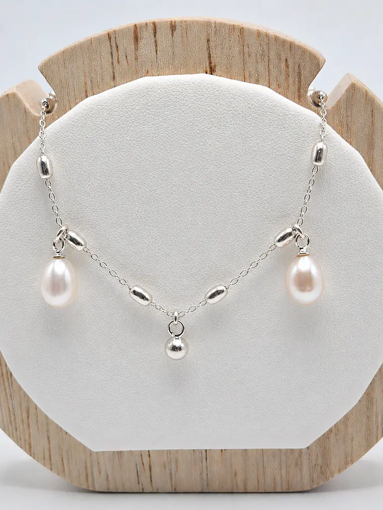 Pulsera Perlas Colgantes 1