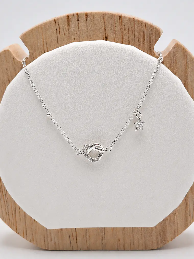 Pulsera Corazón y estrella con destellos 1