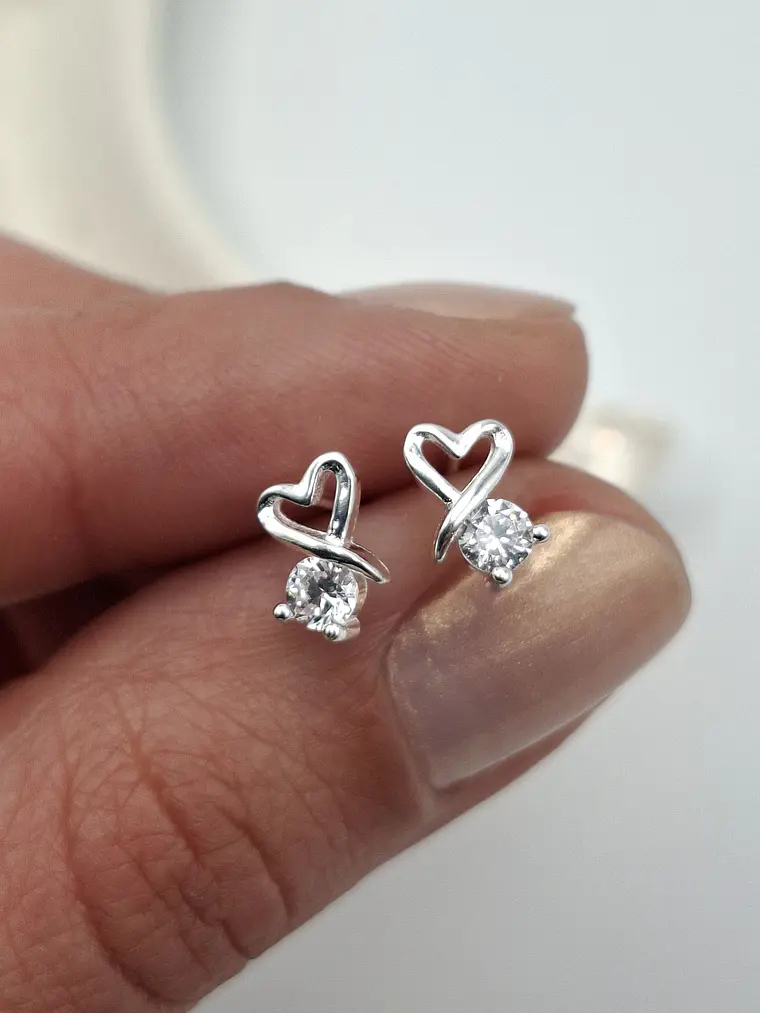 Aros Corazón Destello 1
