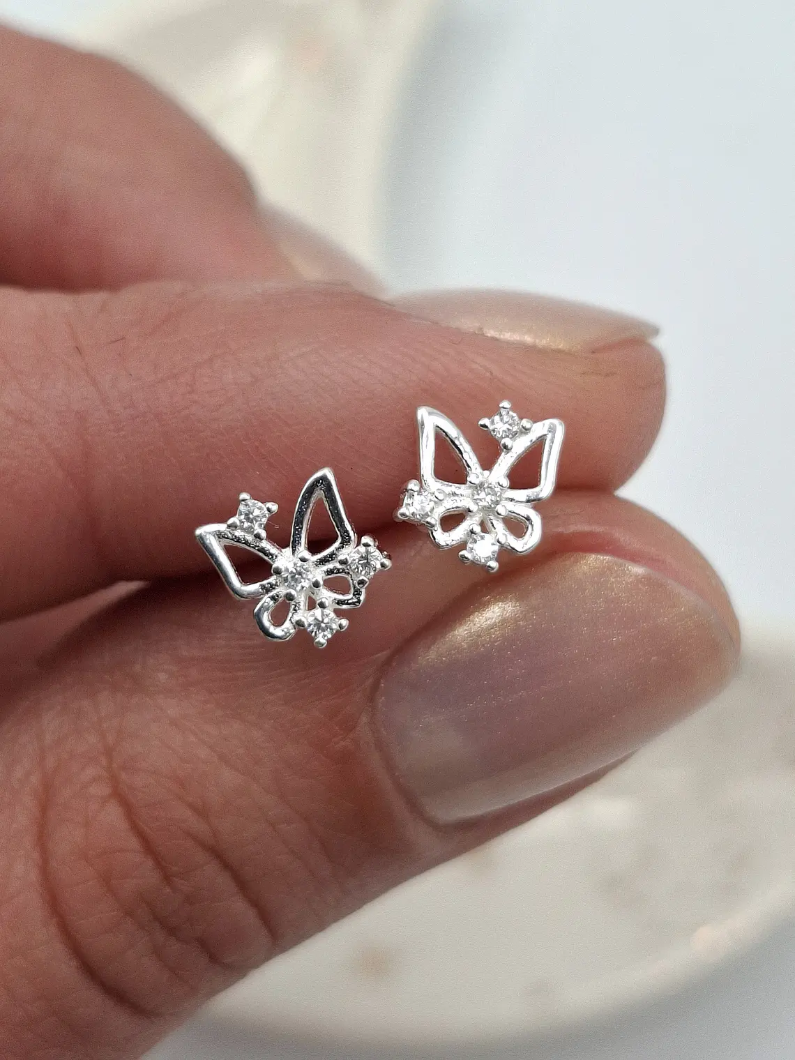 Aros Mariposa Brillante 1
