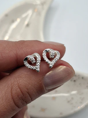 Aros Corazón Destellos