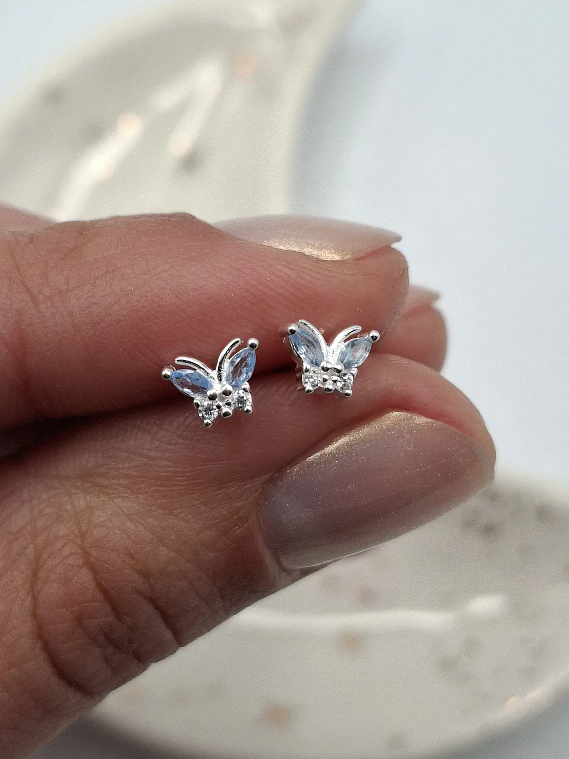 Aros Mariposa Celeste 1