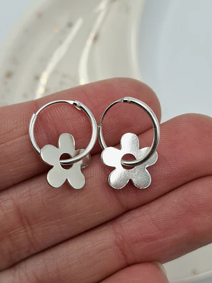 Aros Argolla Flor