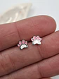 Aros Mini Huellas Rosadas - Miniatura 1