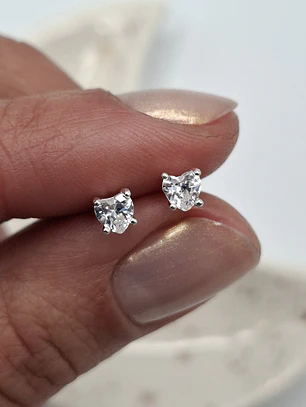 Aros Corazón con Tope