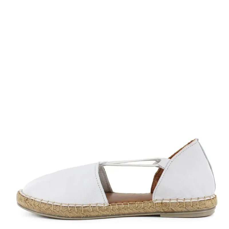 Bruno Ferrini Alpargatas de cuero para dama 22606B 2