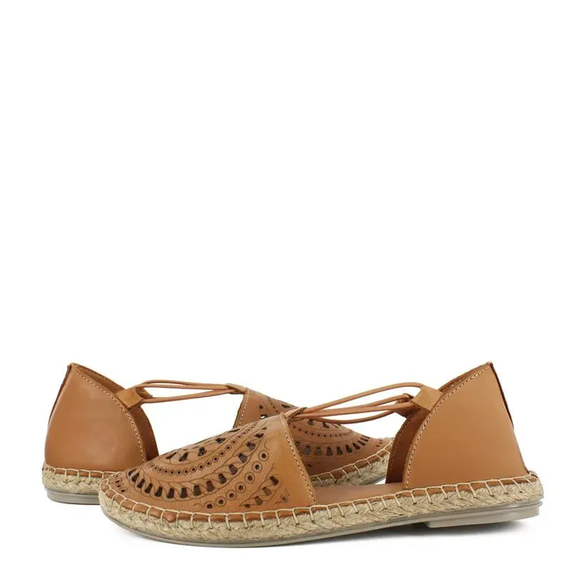 Bruno Ferrini Alpargatas de cuero para dama TOP12501 5