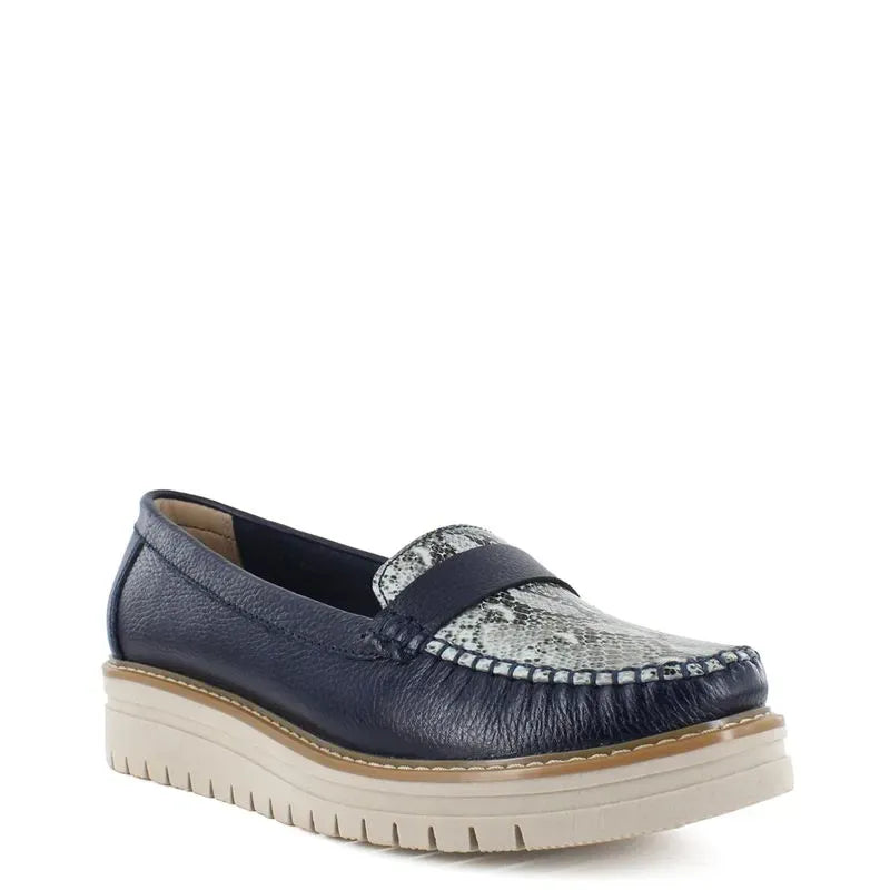 Bruno Ferrini Mocasines de cuero para dama JDJ12502 4