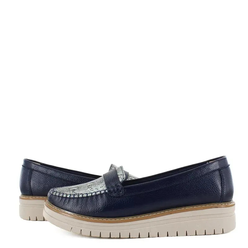 Bruno Ferrini Mocasines de cuero para dama JDJ12502 5