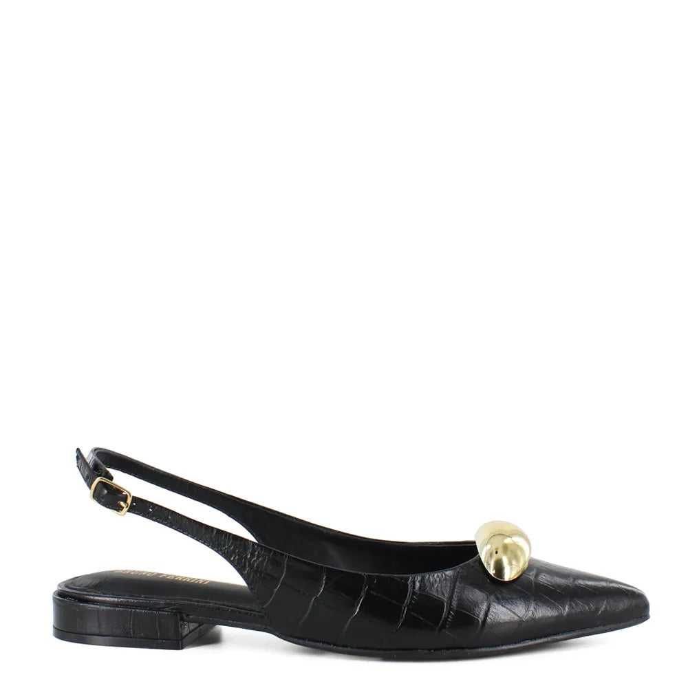 Bruno Ferrini Balerinas de cuero para dama CEC12509 1