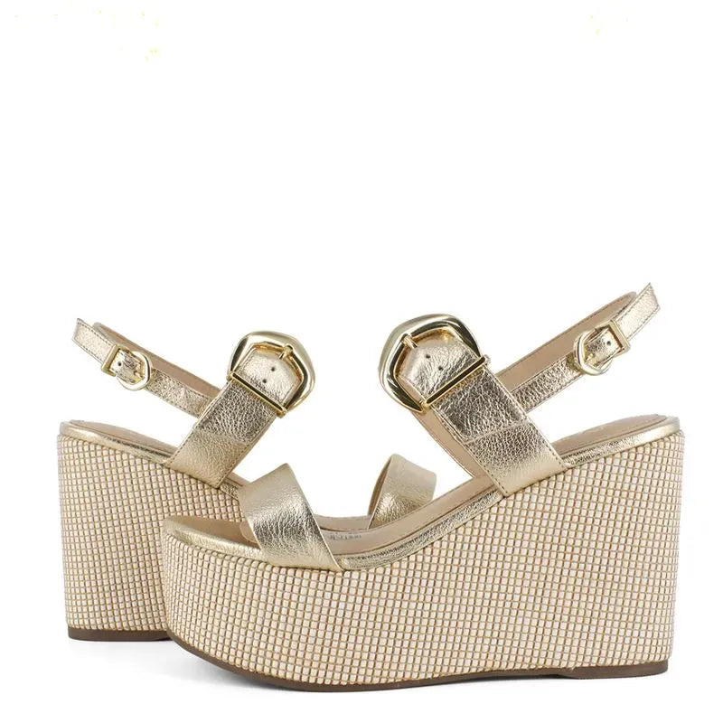 Bruno Ferrini Sandalias de cuero para dama JBS12606 5