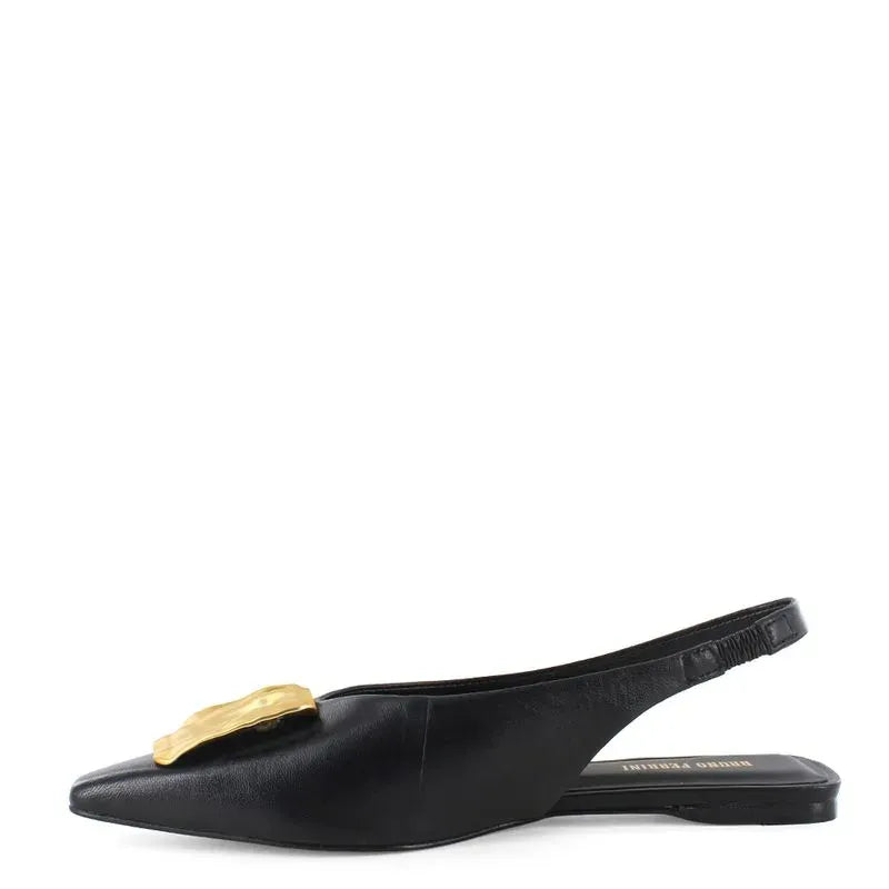 Bruno Ferrini Balerinas de cuero para dama CAR12601 2