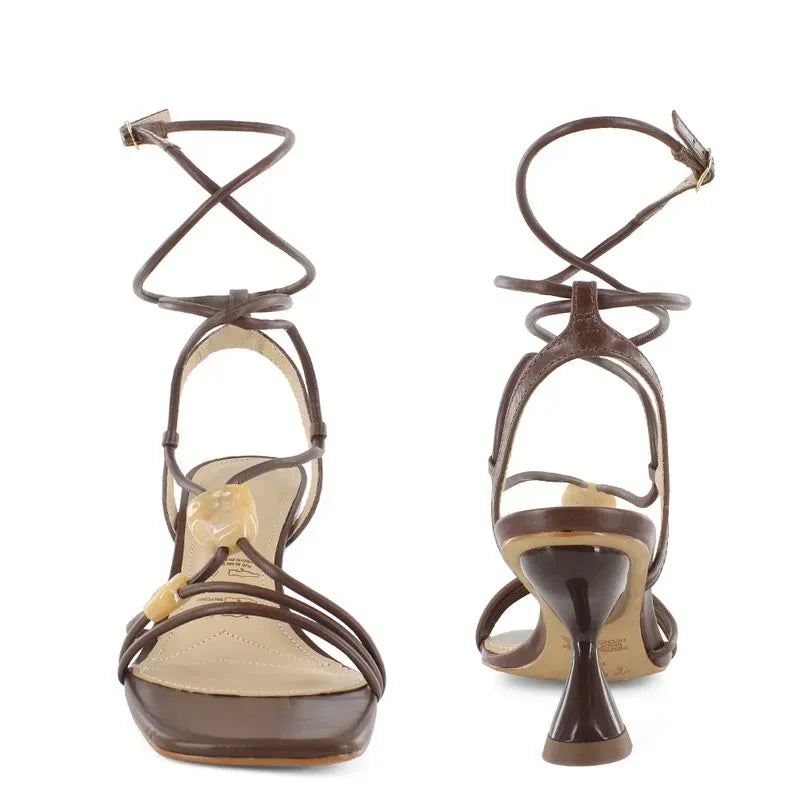 Bruno Ferrini Sandalias de cuero para dama CEC12607 3