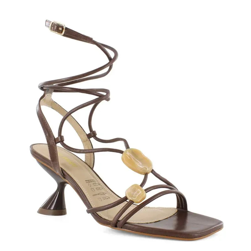 Bruno Ferrini Sandalias de cuero para dama CEC12607 4