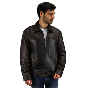 Bruno Ferrini Casaca de cuero para caballero LAPO