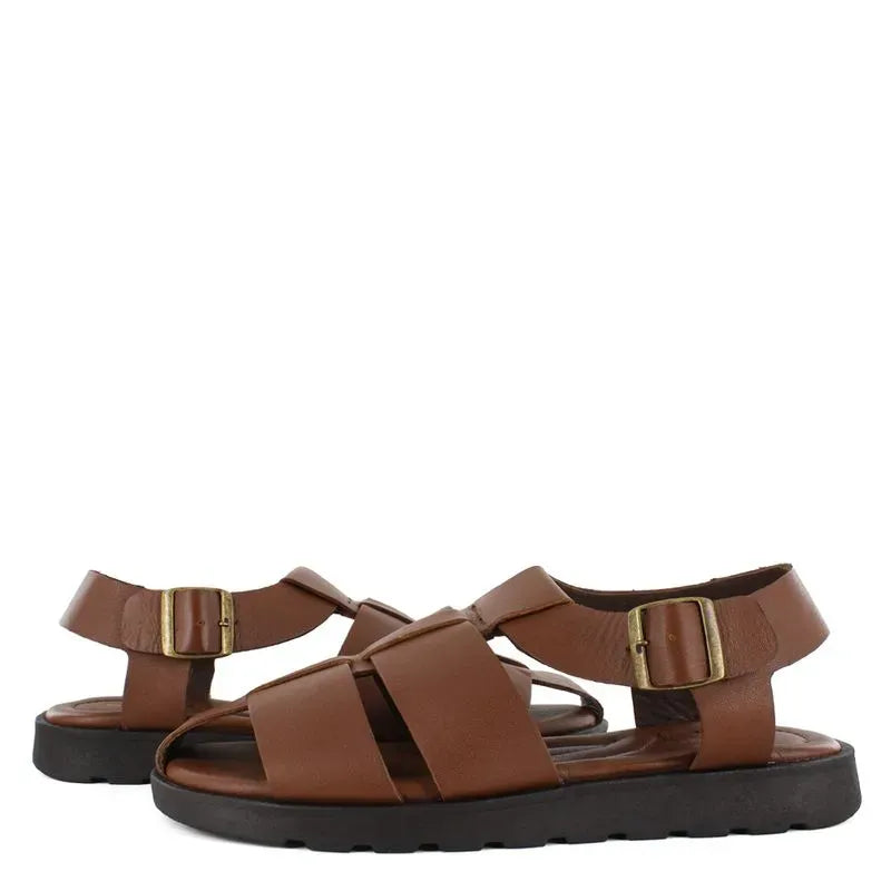 Bruno Ferrini Sandalia de cuero para caballero GIU12403 5