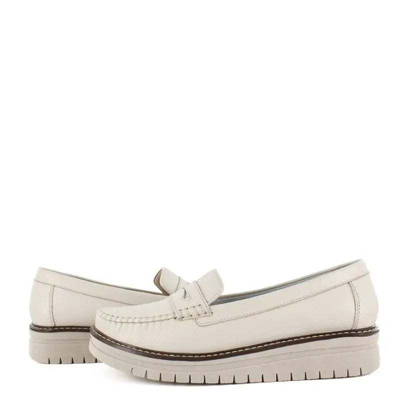 Bruno Ferrini Mocasines de cuero para dama JDJ12402 4