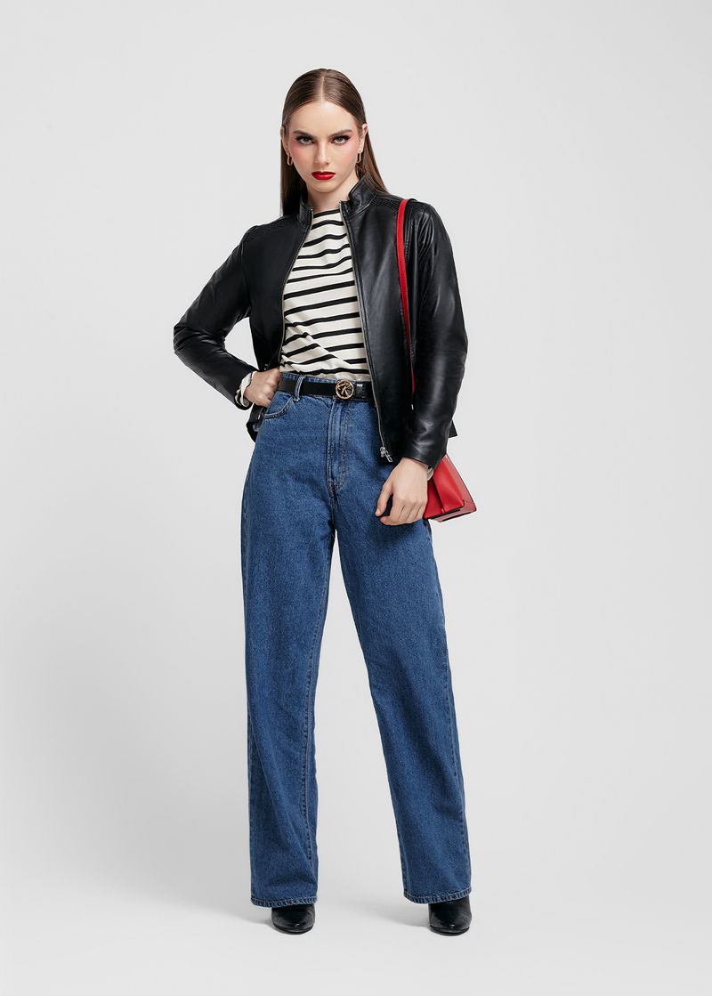 CASACA DE CUERO CON DIFERENTES TEXTURAS Craft 5