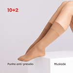 Mini Meia 20DEN Punho Medicinal Mousse