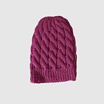 Gorro em Lã Rosa