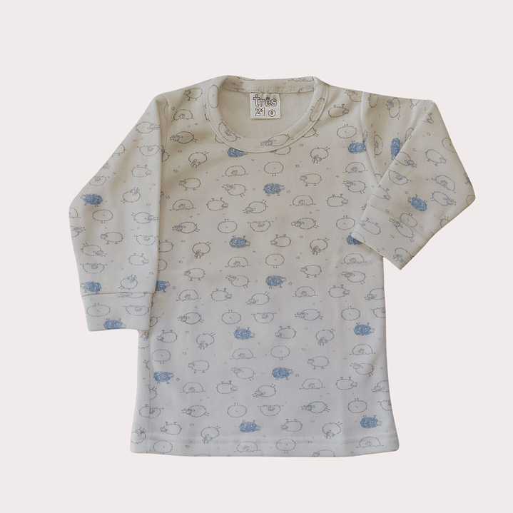 Camisola Interior Criança Cardada Tam: 0 2