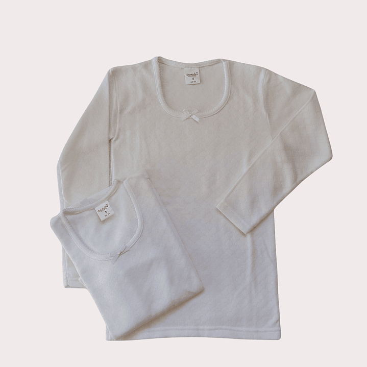 Pack 2 Camisolas Interiores Criança Cardada Tam: 5-6 anos 1