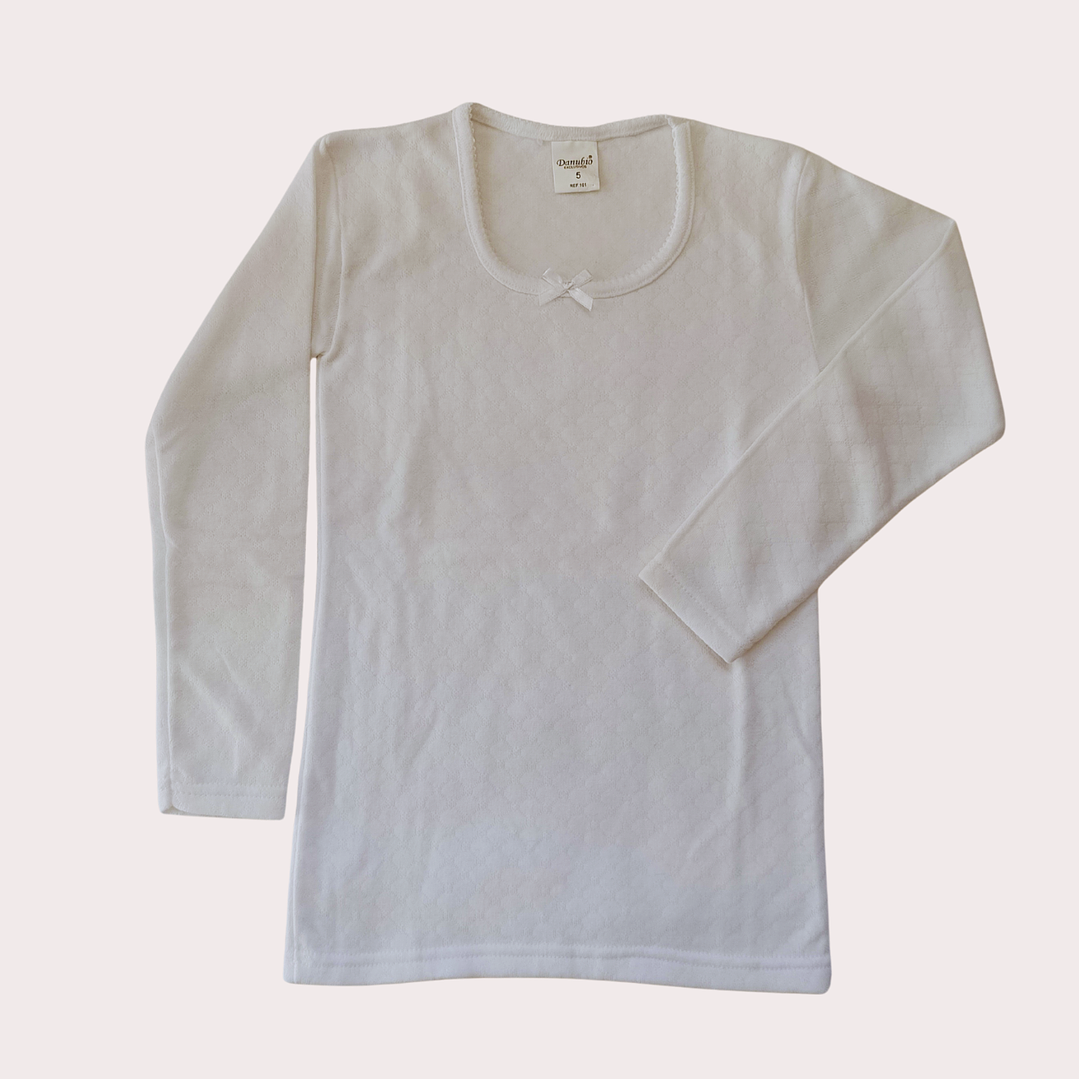 Pack 2 Camisolas Interiores Criança Cardada Tam: 5-6 anos 2