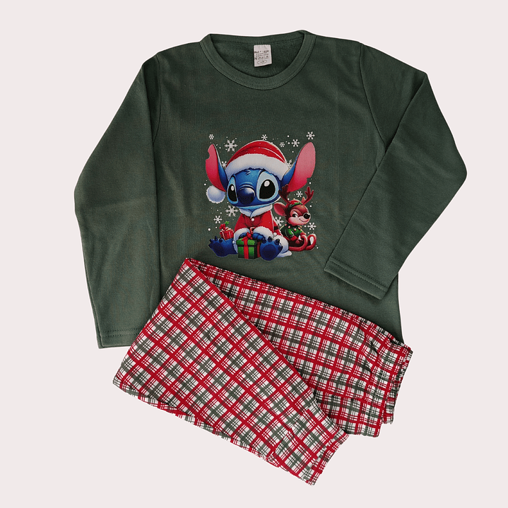 Pijama Criança Algodão Stitch Tam: 4-6A 1