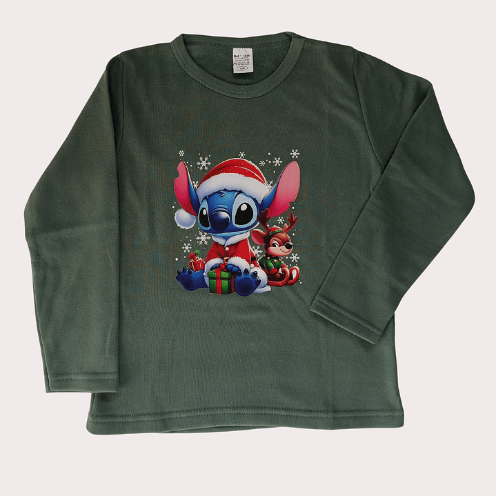 Pijama Criança Algodão Stitch Tam: 4-6A 2