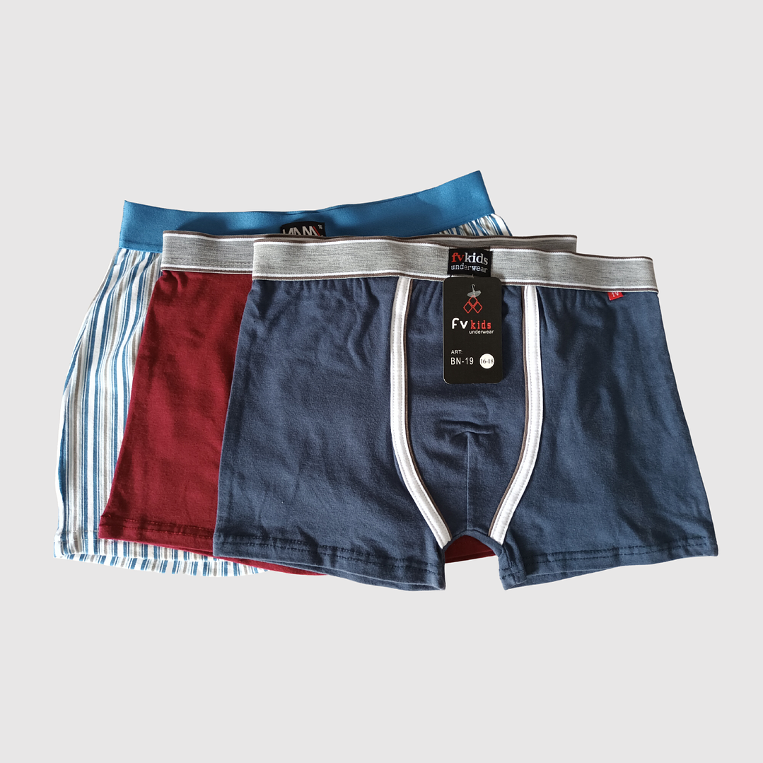 Boxer Criança Pack 3 Tam: 16A 1