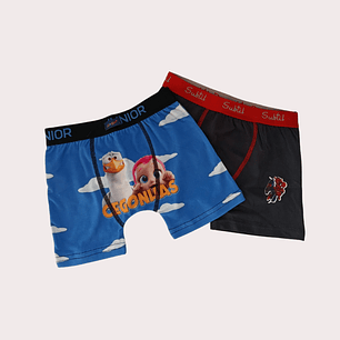 Boxer Criança Pack 2 Tam: 6A 