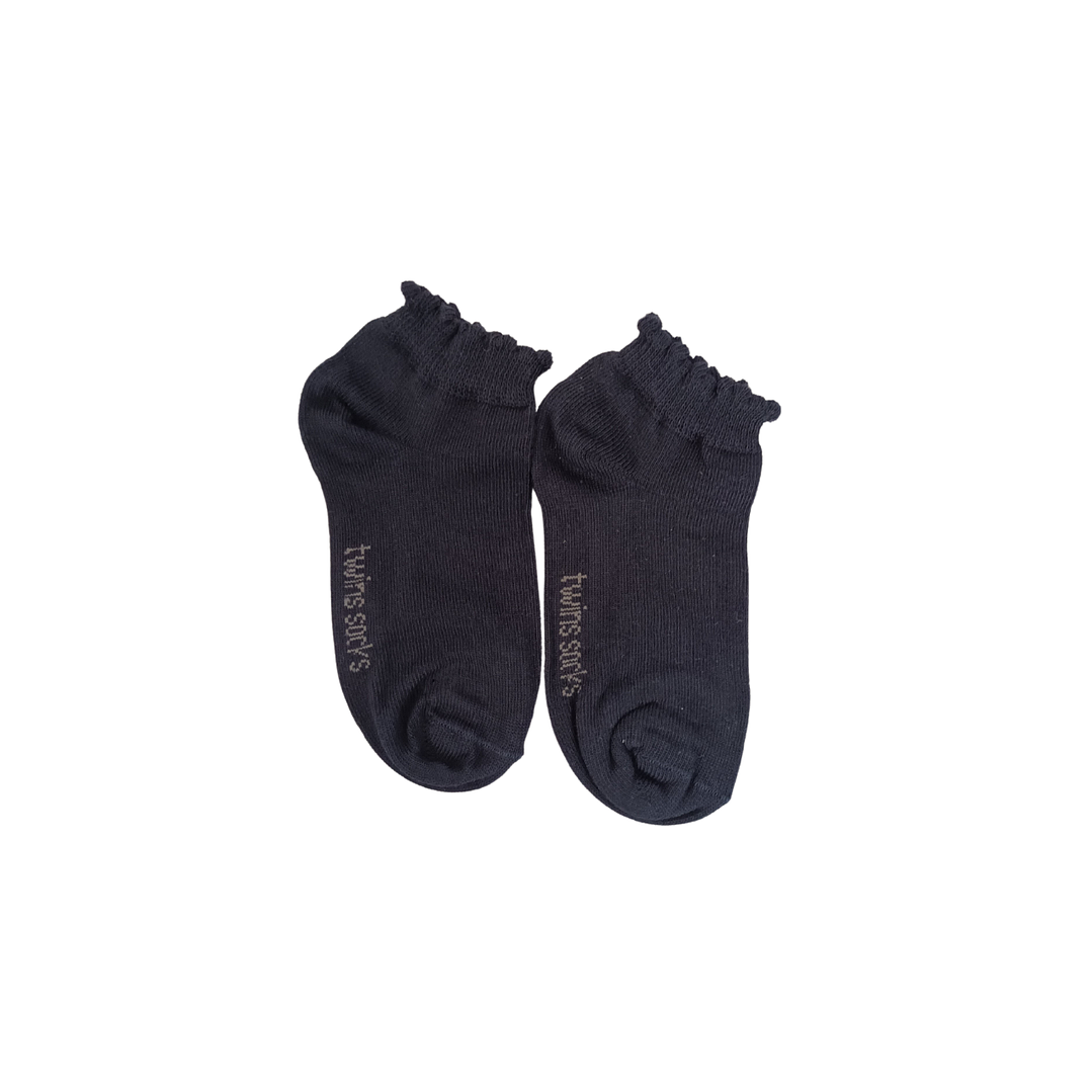 Pack 6 Soquetes Algodão Tam: 23-26 Criança com Folhos 2