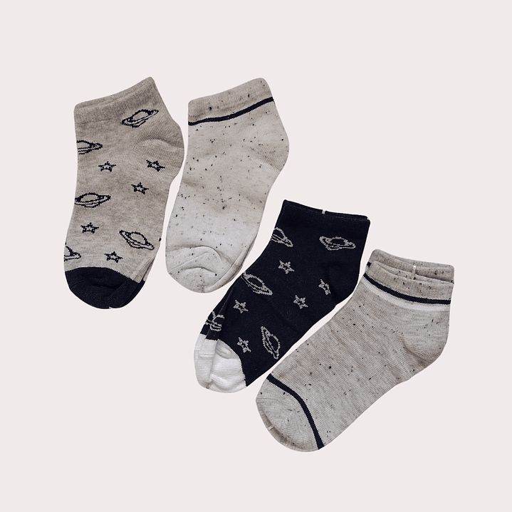 Pack 4 Meias Algodão Criança 1