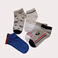 Pack 5 Soquetes Algodão Tam: 29-31 Criança - Thumbnail 1