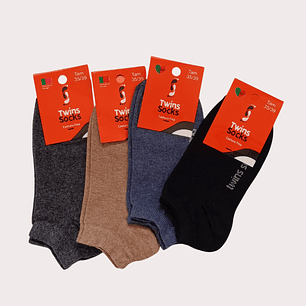 Pack 4 Soquetes Algodão Tam: 35-39 Adulto