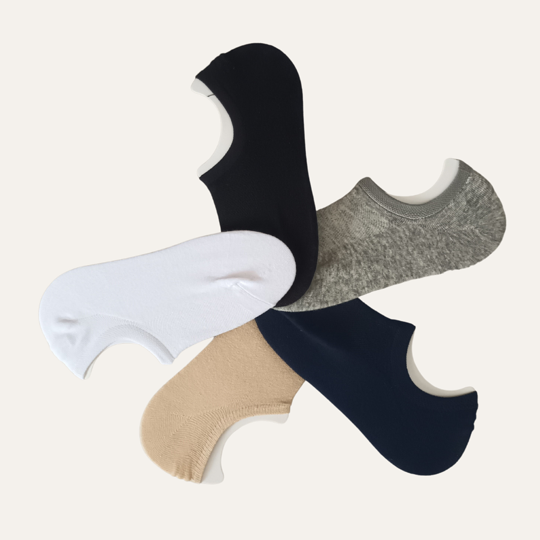 Pack 10 Meias Invisíveis Tam: 40-46 Respiráveis com Silicone 5