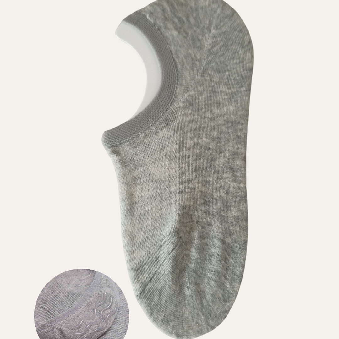 Pack 9 Meias Invisíveis Tam: 40-46 Respiráveis com Silicone 3