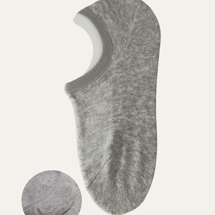 Pack 9 Meias Invisíveis Tam: 40-46 Respiráveis com Silicone 3