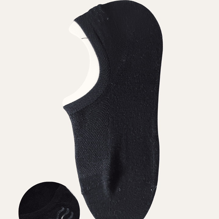 Pack 9 Meias Invisíveis Tam: 40-46 Respiráveis com Silicone 4