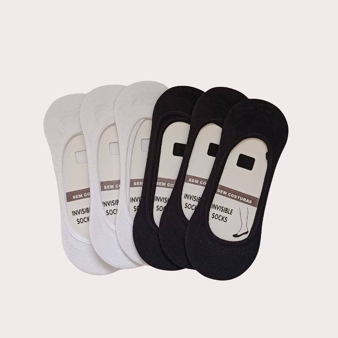 Pack 6 Meias Invisíveis Tam: 35-39 em Algodão 1