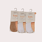 Pack 4 Meias Invisíveis Tam: 26-28 Algodão Criança - Thumbnail 1