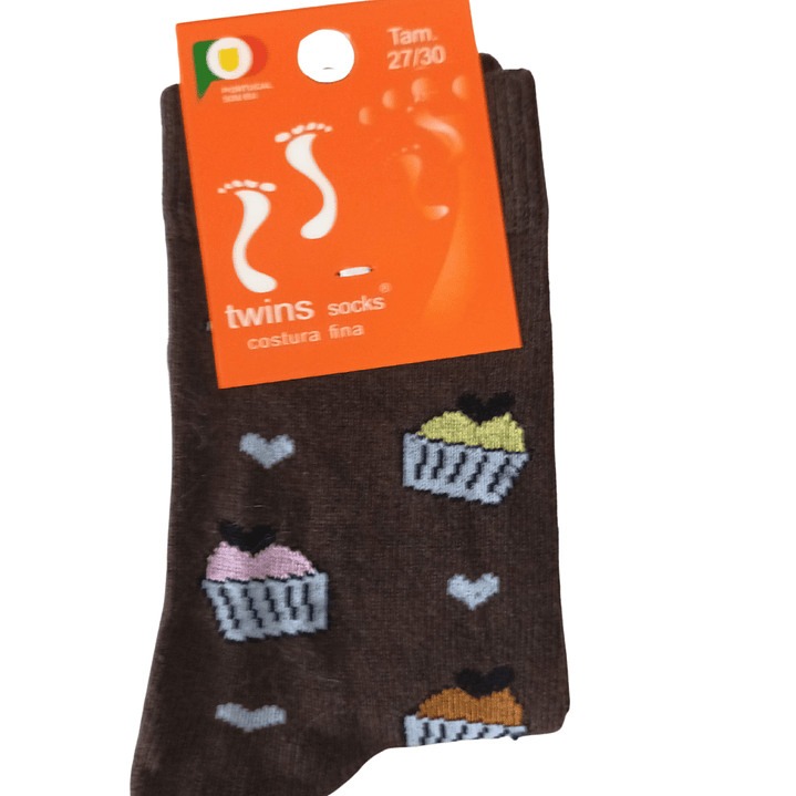 Pack 6 Meias de Algodão Tam: 27-30 Cano Médio 5