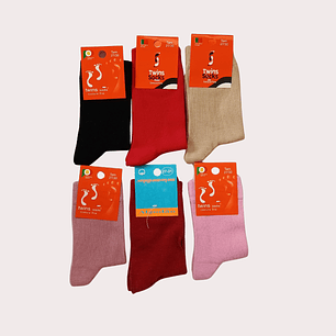 Pack 6 Meias de Algodão Tam: 27-30 Cano Médio