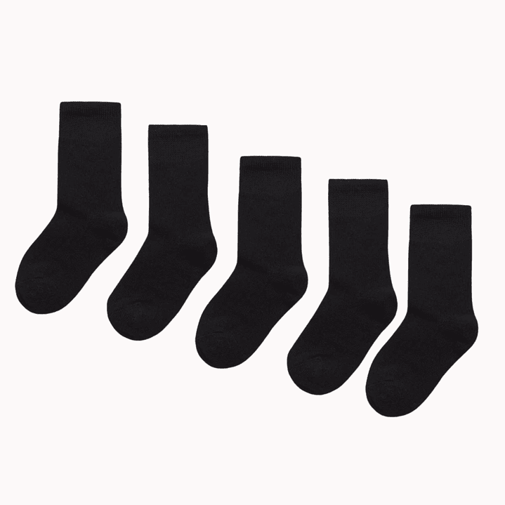 Pack 5 Meias de Algodão Tam: 27-30 Cano Médio 1