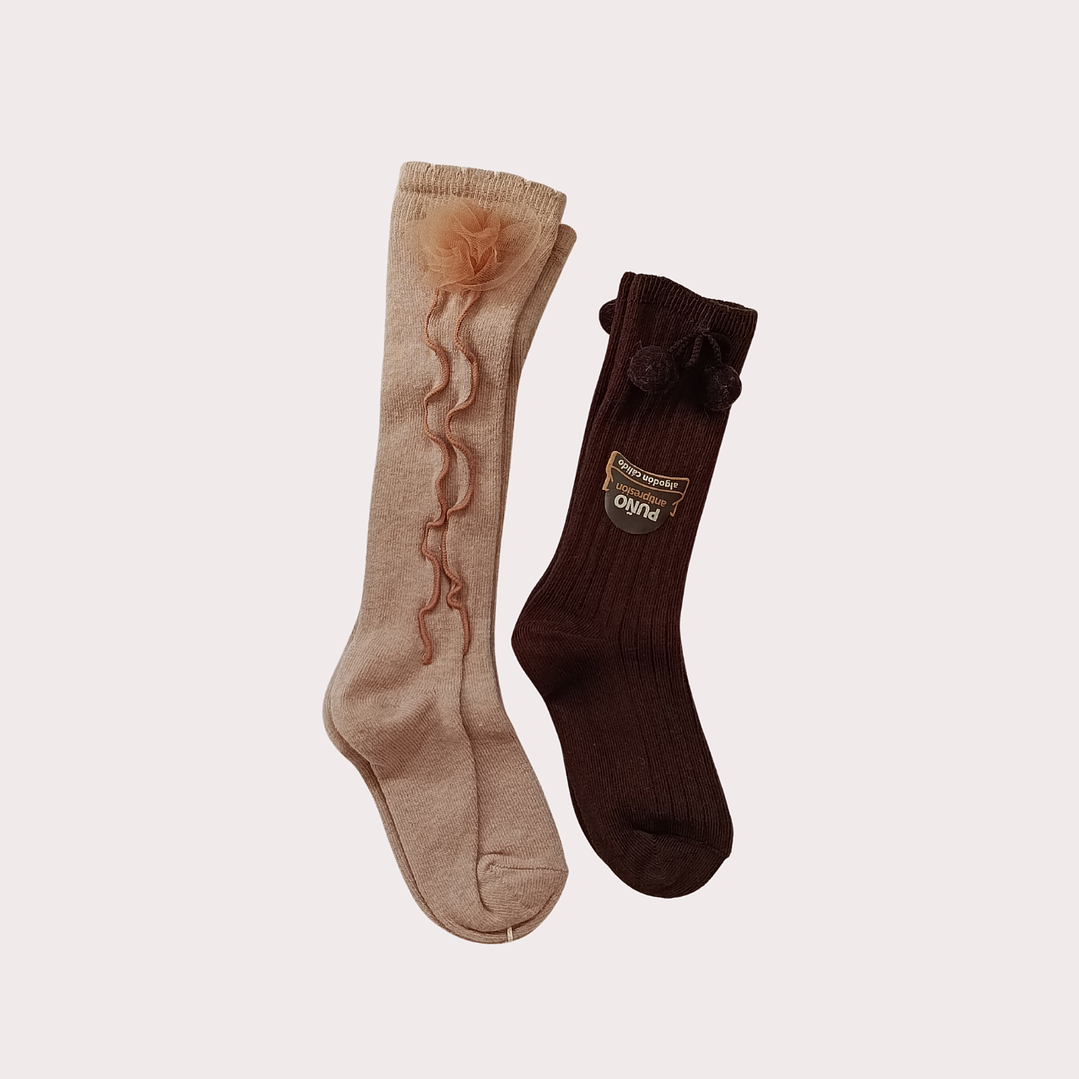 Meias Altas Algodão Criança 1