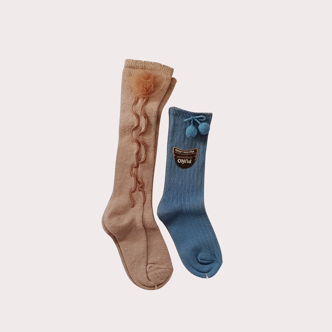 Meias Altas Algodão Criança 2